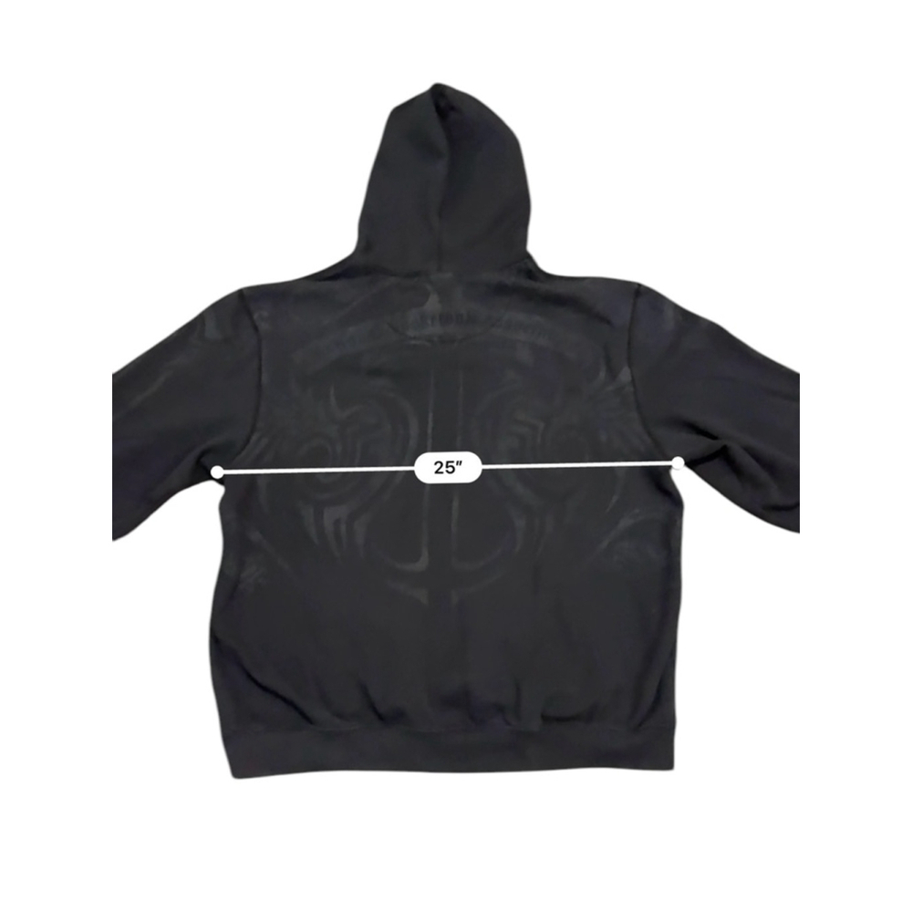ADIDAS MEN'S OKLAHOMA THUNDER NBA ALL-OVER PRINT GOTHIC HOODIE Size XL - Picture 4 of 9